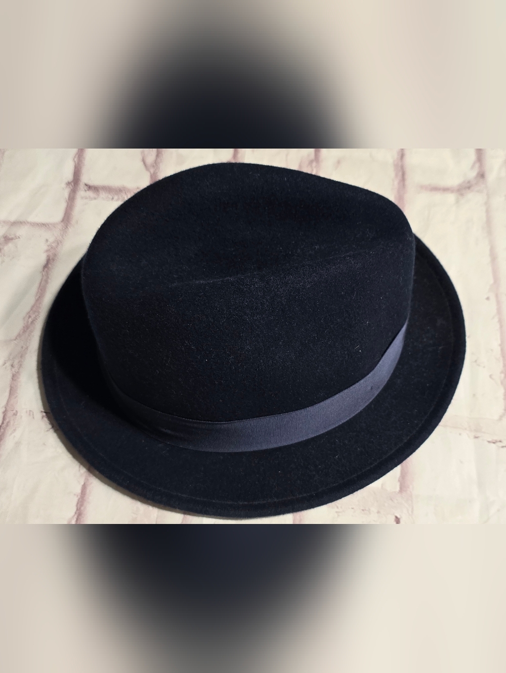 Country Gentleman Navy Felt Fedora - Picture 2 of 8